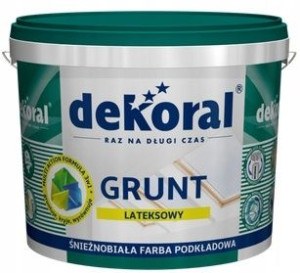 Dekoral Grunt Lateksowy Podkład Śnieżnobiały 3l