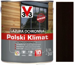 Lazura V33 Polski Klimat 10 Lat Orzech Ciemny 2.5l