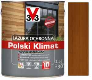 Lazura V33 Polski Klimat 10 Lat Dąb Jasny 2.5l
