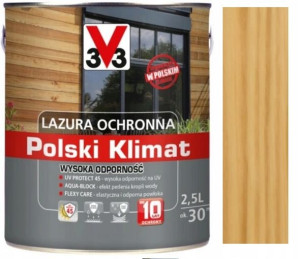 Lazura V33 Polski Klimat 10 Lat Bezbarwny 2.5l