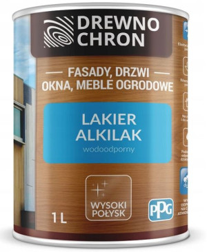 Drewnochron Lakier Alkilak Bezbarwny Połysk 1l