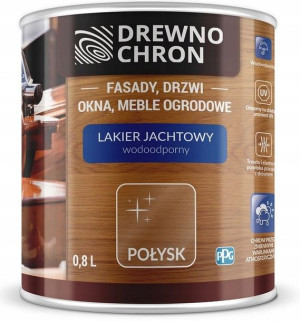 Drewnochron Lakier Jachtowy Bezbarwny Połysk 0.8l