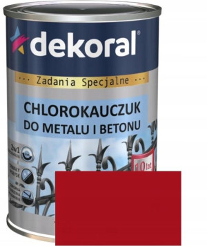 Dekoral Chlorokauczuk Czerwień Tlenkowa 3009 0.9l