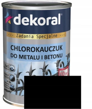 Dekoral Chlorokauczuk Czarny 9005 0.9l