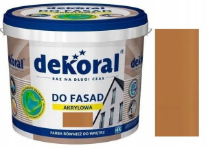 Dekoral Farba Fasadowa Polinit Bursztyn 5l