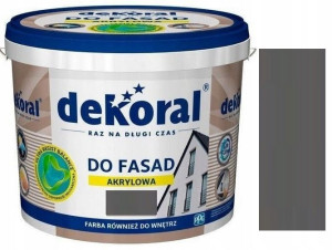 Dekoral Farba Fasadowa Polinit Grafit 5l