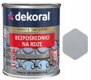 Dekoral Emalia Antykorozyjna Metalik Srebrna 0.65l