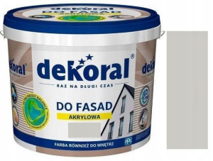 Dekoral Farba Fasadowa Polinit Popielaty 5l