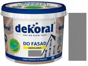 Dekoral Farba Fasadowa Polinit Grafit Jasny 5l