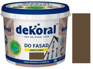 Dekoral Farba Fasadowa Polinit Brąz Kawowy 5l