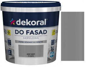 Dekoral Farba Fasadowa Polinit Grafit Jasny 1l