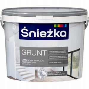 Śnieżka Farba Gruntująca Grunt Biały 10l