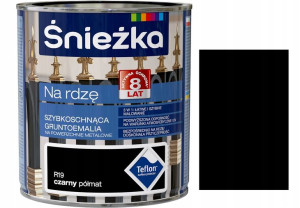 Śnieżka Emalia Na Rdzę Czarny Półmat R19 0.65l