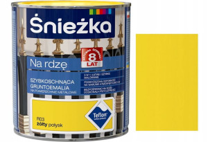 Śnieżka Emalia Na Rdzę Żółty Połysk R03 0.65l