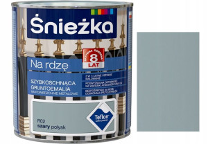 Śnieżka Emalia Na Rdzę Szary Połysk R02 0.65l