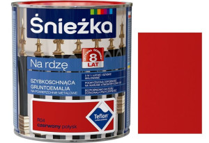 Śnieżka Emalia Na Rdzę Czerwony Połysk R04 0.65l