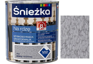 Śnieżka Emalia Na Rdzę Szary Młotkowy R10 0.65l
