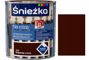 Śnieżka Emalia Na Rdzę Brązowy Połysk R08 0.65l