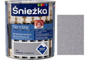 Śnieżka Emalia Rdzę Srebrny Metaliczny R21 0.65l
