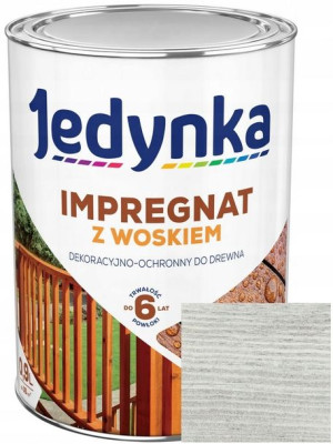 Jedynka Impregnat Drewna Z Woskiem Szary 0.9l
