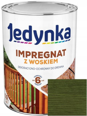 Jedynka Impregnat Drewna Z Woskiem Zielony 0.9l