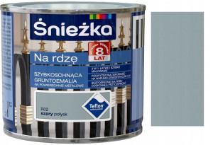 Śnieżka Emalia Na Rdzę Szary Połysk R02 0.2l