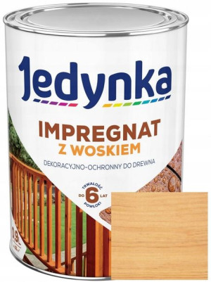 Jedynka Impregnat Drewna Z Woskiem Bezbarwny 0.9l