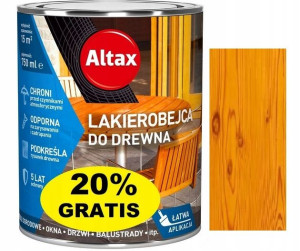 Altax Lakierobejca Drewna Sosna 0.75l+20% Gratis
