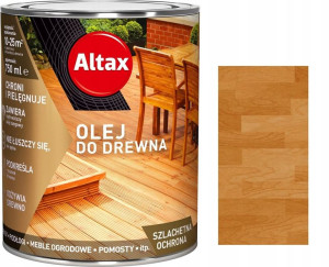 Altax Zabezpieczający Olej Do Drewna Kasztan 0.75l
