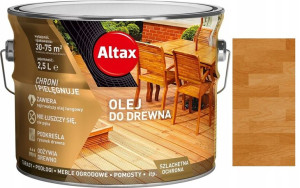 Altax Zabezpieczający Olej Do Drewna Kasztan 2.5l