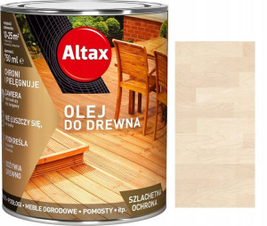 Altax Zabezpieczający Olej Do Drewna Bielony 0.75l