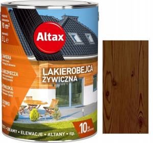 Altax Lakierobejca Żywiczna Do Drewna Brąz 5l