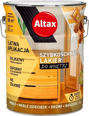 Altax Lakier Do Wnętrz Bezbarwny Połysk 5l