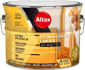 Altax Lakier Do Wnętrz Bezbarwny Połysk 2.5l