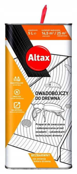 Altax Środek Preparat Owadobójczy Do Drewna 5l