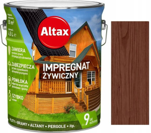 Altax Impregnat Żywiczny Do Drewna Orzech 4.5l