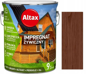 Altax Impregnat Żywiczny Do Drewna Brąz 4.5l