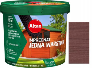 Altax Impregnat Drewna Ogrodowego Orzech 5l