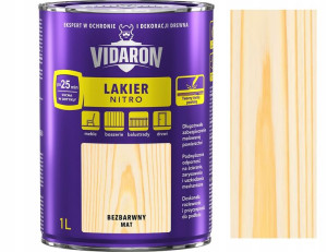 Vidaron Lakier Nitro Bezbarwny Mat 1l
