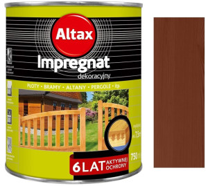Altax Impregnat Dekoracyjny Do Drewna Brąz 0.75l