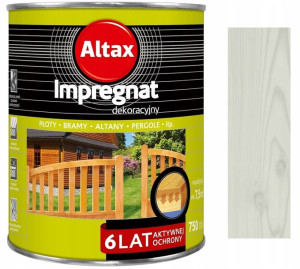 Altax Impregnat Dekoracyjny Do Drewna Biały 0.75l