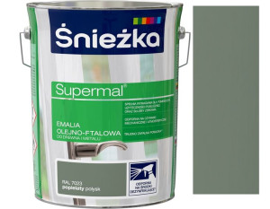 Śnieżka Emalia Olejno-ftalowa 5l Popielata 7023