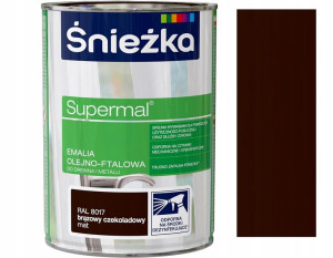 Śnieżka Emalia Olejno-ftal.0.8l Brąz Czeko.mat8017