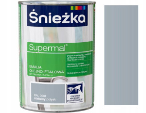 Śnieżka Emalia Olejno-ftalowa 0.8l Stalowy 7001
