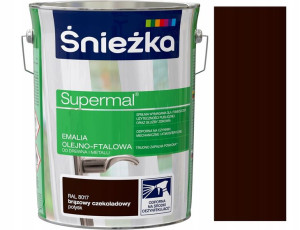 Śnieżka Emalia Olejno-ftal.0.8l Brąz Czeko. 8017