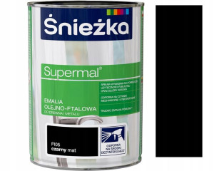 Śnieżka Emalia Olejno-ftalowa 0.8l Czarny Mat F105