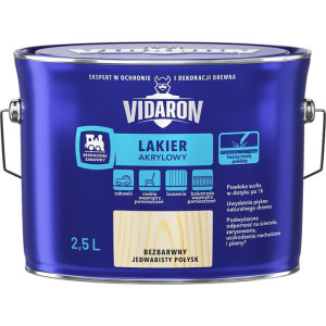 Vidaron Lakier Akrylowy Bezbarwny Połysk 2.5l