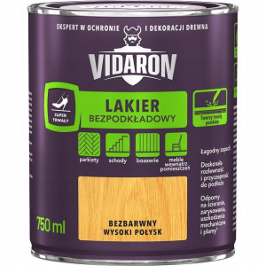 Vidaron Lakier Bezpodkładowy Wysoki Połysk 0.75l