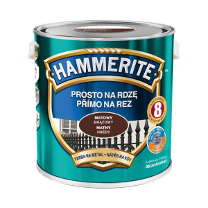 HAMMERITE FARBA NA RDZĘ 2.5L brązowy matowy