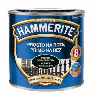 HAMMERITE FARBA NA RDZĘ 0.25L ciemnozielony połysk